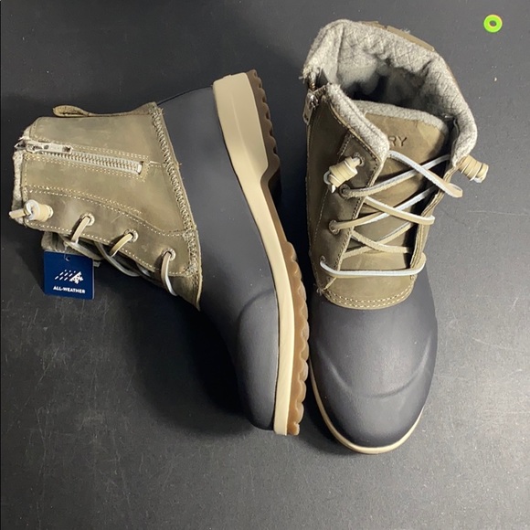 LADIES SPERRY MARITIME REPEL GREY WATERPROOF BOOTS - Picture 8 of 11